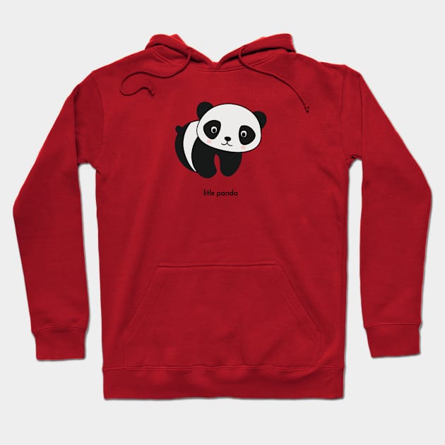 litle panda Hoodie by serjbondjazz